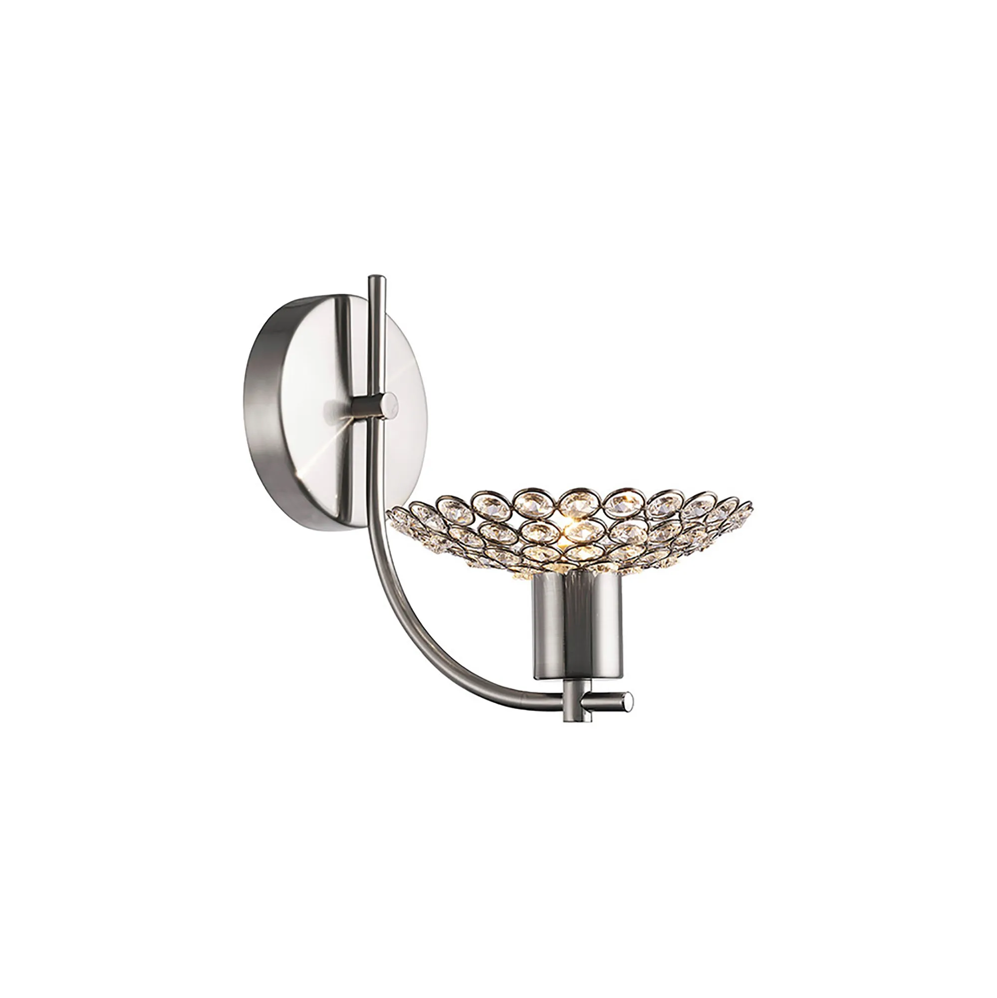 Ellen Crystal Wall Lights Diyas Armed Wall Lights